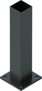Aluminium Flanged Posts